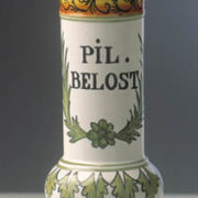 pilulier Nevers en faïence