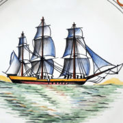 Assiette bateau Corvette Le Bayonnais