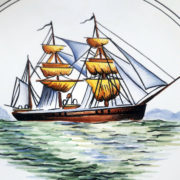 Assiette bateau Corvette russe le Vjestnik