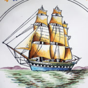 Assiette bateau La Galathée