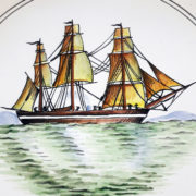 Assiette bateau La Pomone