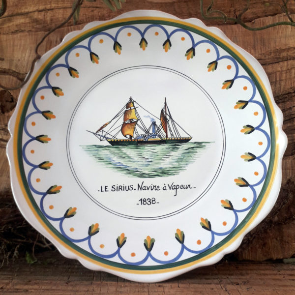 Assiette bateau Le Sirius