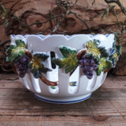 Corbeille Bertheau galerie raisins polychrome