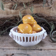 Corbeille boule demi Empire raisins blanche taille 1