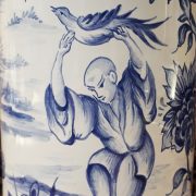 Vase trois griffes Chinois bleu 04