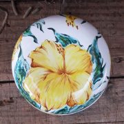 Bonbonnière ronde Hibiscus