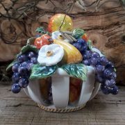 Corbeille trompe l'oeil ajourés ronde