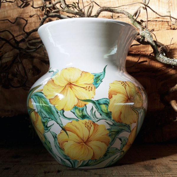 Vase grand champs Hibiscus