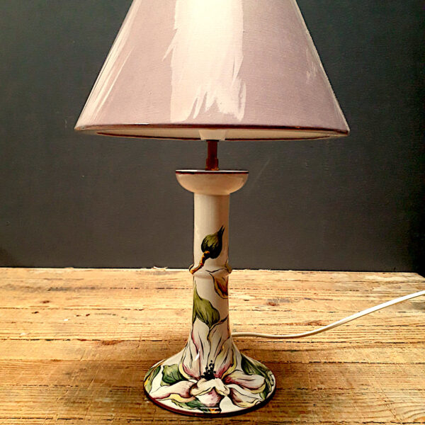 Pied de lampe bougeoir Magnolias