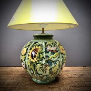Pied de lampe boule ajourage Tournesols