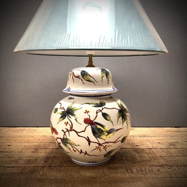 Pied de lampe brûle-parfum Oiseaux de Bordeaux