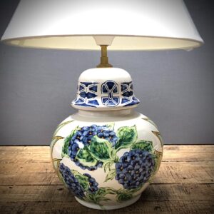 Pied de lampe brûle-parfum Hortensias