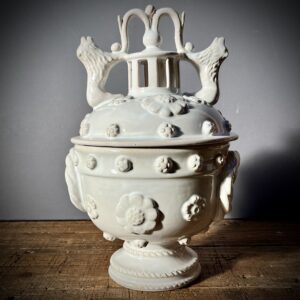 Soupière sur pied brûle-parfum collection "vieille France"