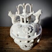 Soupière sur pied brûle-parfum collection "vieille France"