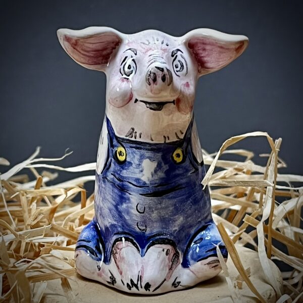 Petit cochon en salopette