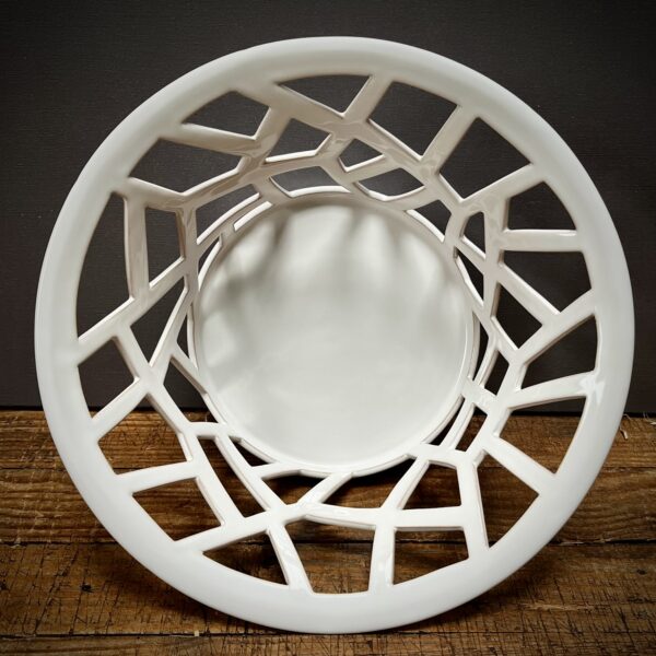 Corbeille Pégase blanche grand modèle