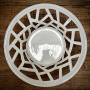 Corbeille Pégase blanche grand modèle