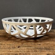 Corbeille boule Pégase blanche