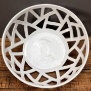 Corbeille boule Pégase blanche