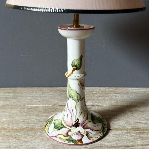 Pied de lampe bougeoir Magnolias