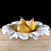 Plat acanthe blanc