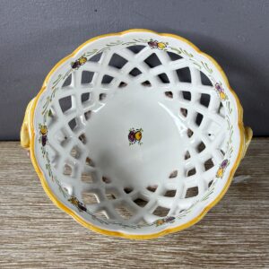 Corbeille boule ajourée carreaux Provence Taille 1