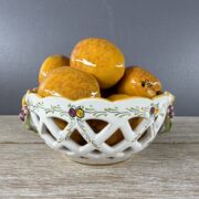 Corbeille boule ajourée carreaux Provence Taille 1