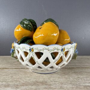 Corbeille boule carreaux Caraïbes Taille 2