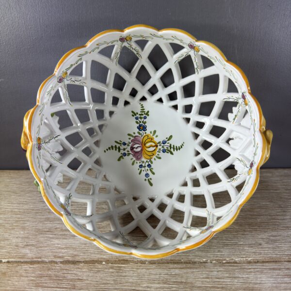 Corbeille boule ajourée Carreaux Provence Taille 3