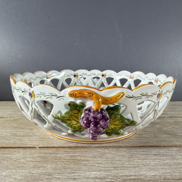 Corbeille boule ajourée carreaux Provence Taille 4