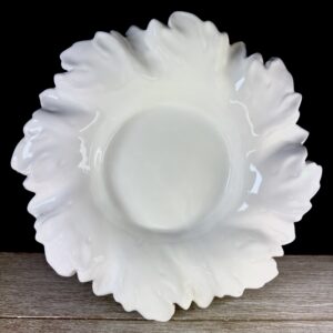 Plat acanthe blanc