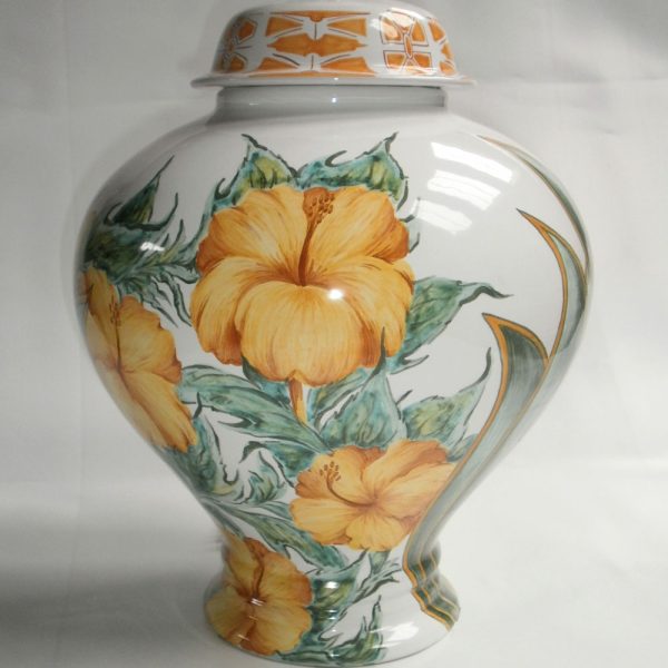 Lampe potiche Hibiscus 1