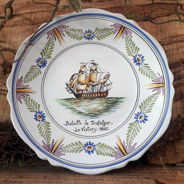 Assiette bateau Trafalgar