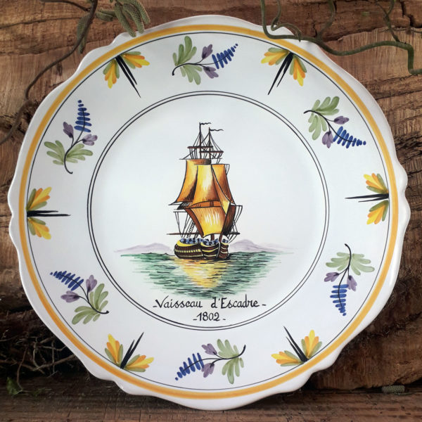 Assiette bateau Vaisseau d'escadre