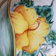 Vide-poche rond Hibiscus
