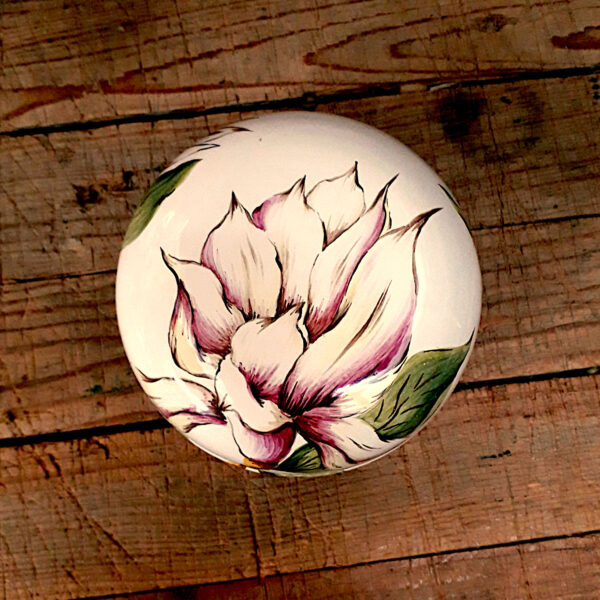 Boite ronde pleine Magnolias