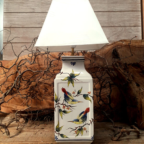 Lampe pied carré Oiseaux de Bordeaux