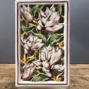 Pied de lampe carré ajouré Magnolias