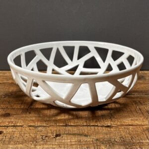 Corbeille boule Pégase blanche