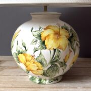 Lampe boule hibiscus
