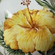 Lampe boule hibiscus